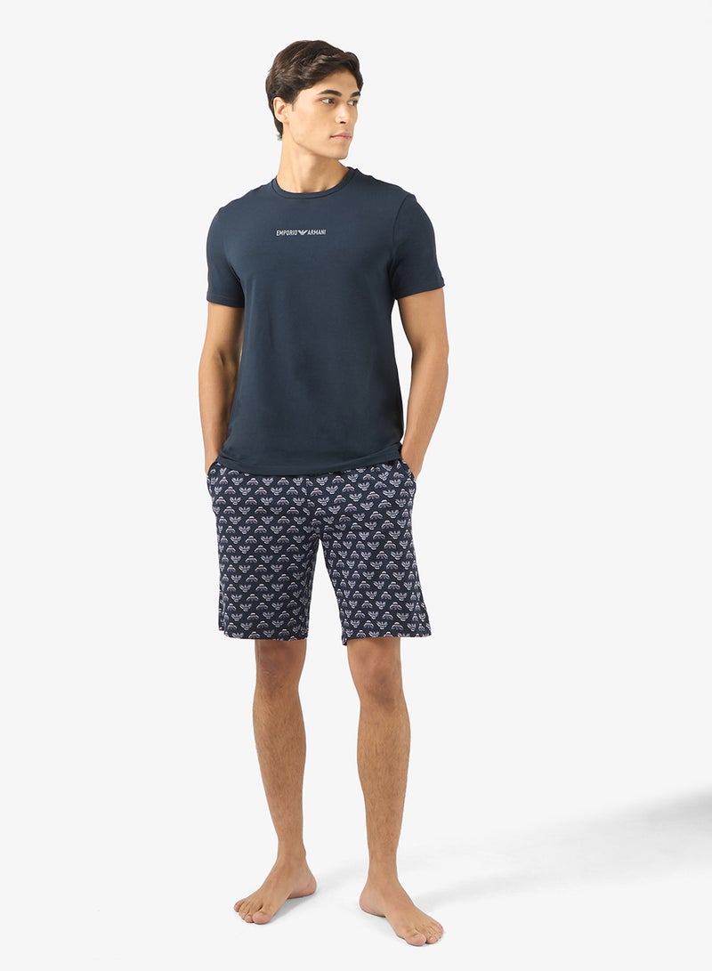 EMPORIO ARMANI Essential Drawstring Pyjamas - Image 5