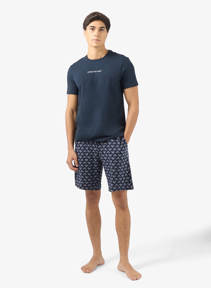 EMPORIO ARMANI Essential Drawstring Pyjamas - Image 1