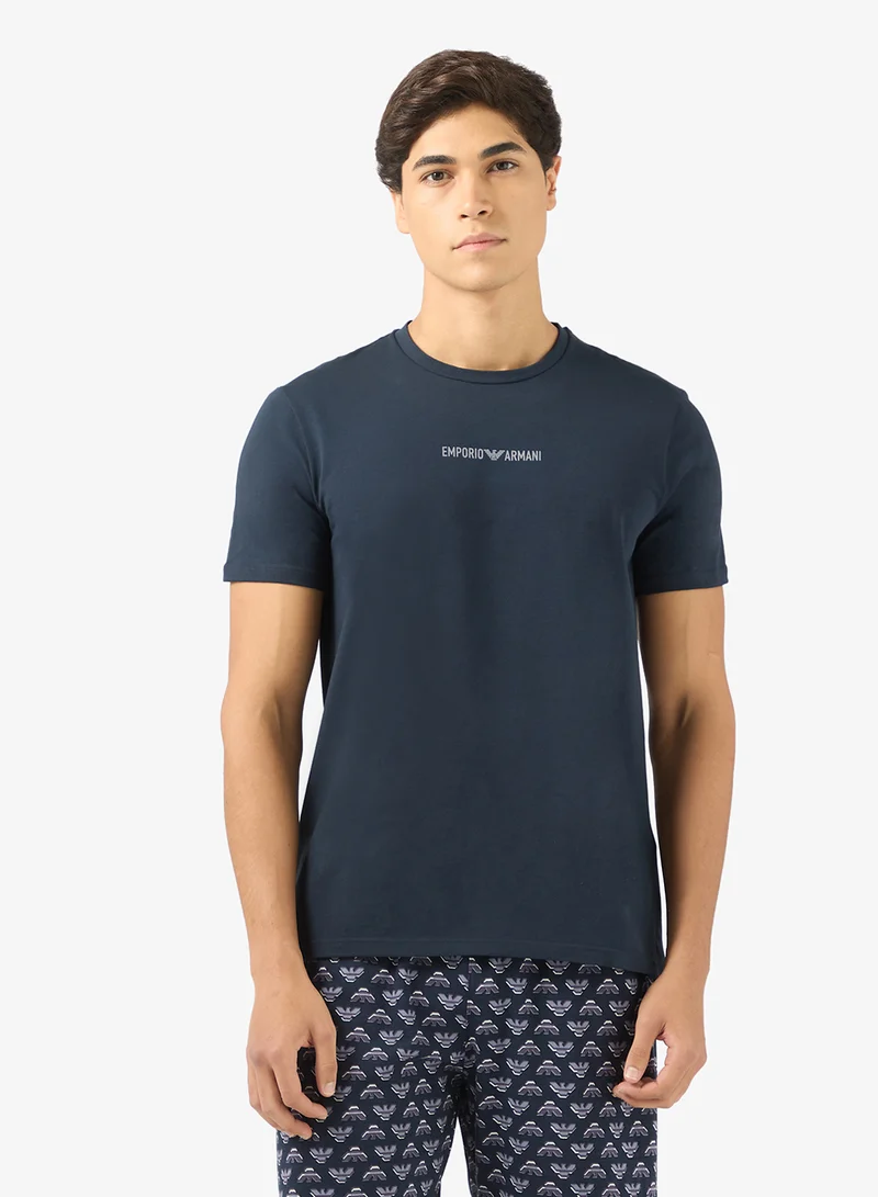 امبوريو ارماني بيجامة أساسية برباط