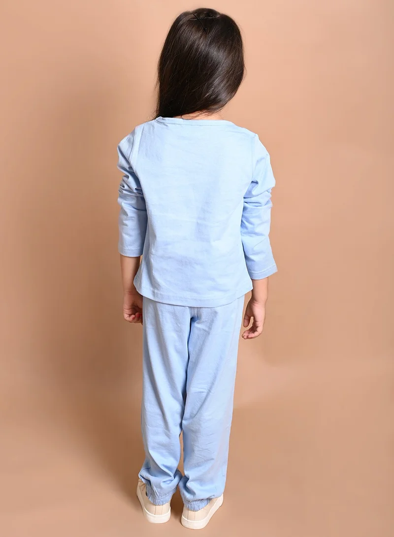 ليل بيكس Never Mind Printed Top with Jogger Set