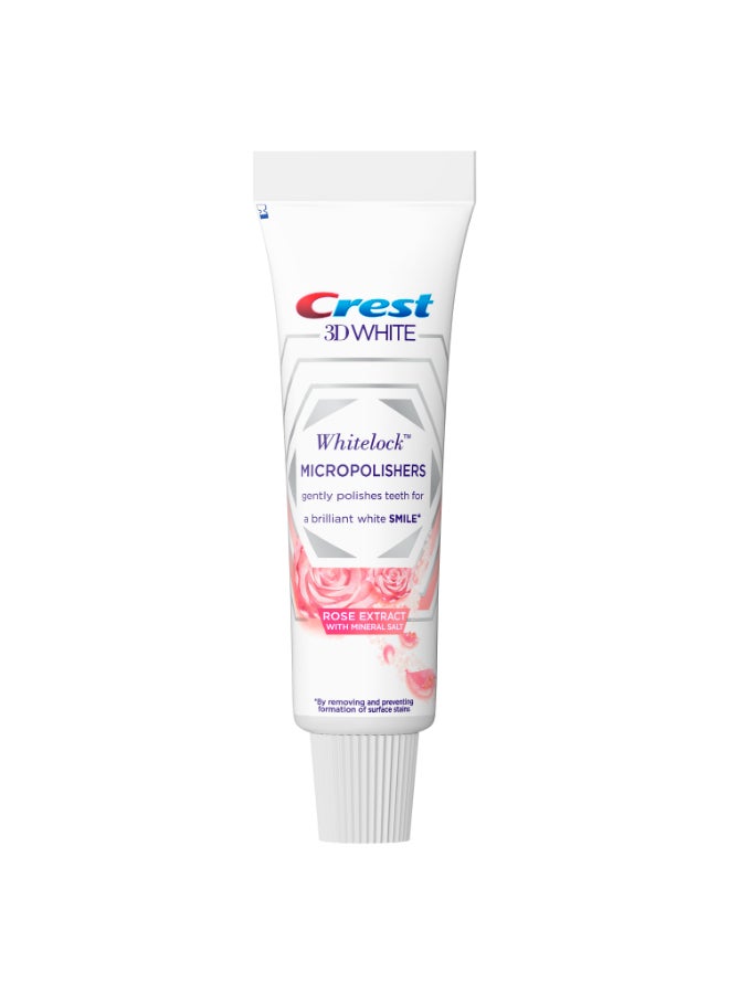 Crest 3D White, Whitelock Micropolishers Whitening Toothpaste with Rose Extract and Mineral Salt, 88 ml​ - Image 1