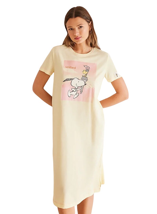 women'secret Snoopy Midi Nightgown  - Image 1