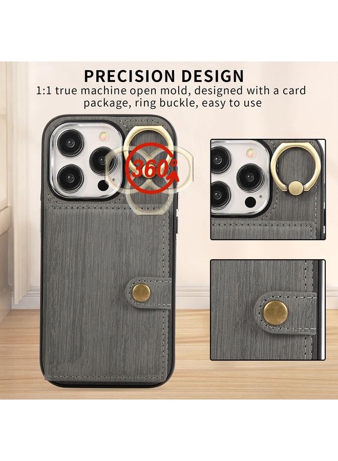 زبون جراب لهاتف iPhone 12 / 12 Pro، جراب محفظة بحلقة وملمس ناعم - Image 5