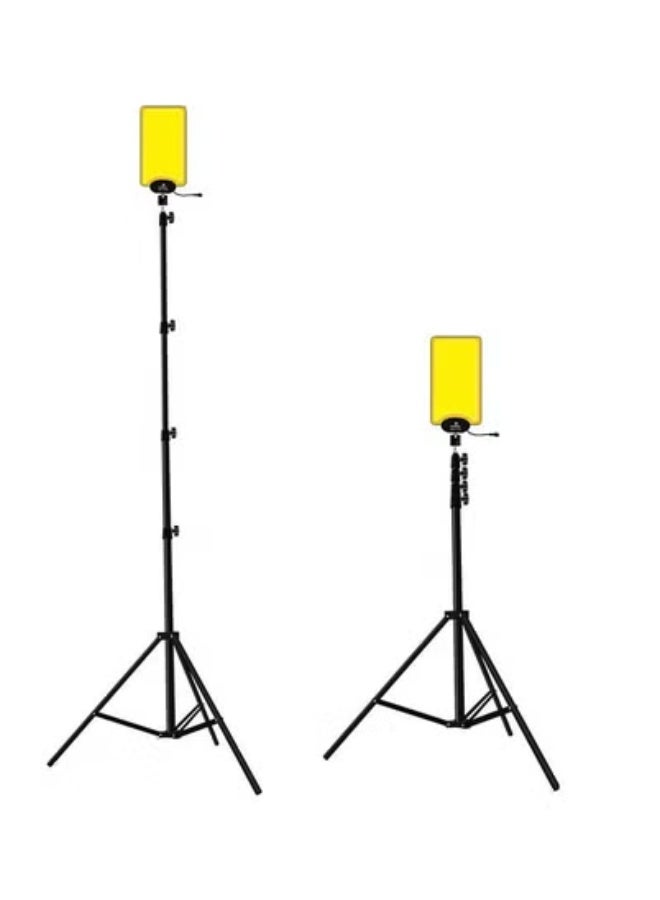 جاجيك Portable Outdoor Dual Color Lighting with Telescopic Tripod – DC 12V COB LED Camping Light with Adjustable Brightness – Durable, Lightweight, and Easy-to-Setup Lamp for Hiking, Night Fishing, Emergency & Outdoor Activities – Long-Lasting Illumination with Stable Tripod Base  - Image 2