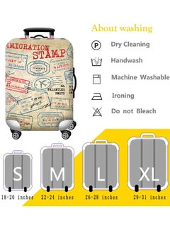 HomarKet Travel Luggage Cover Spandex Suitcase Protector Washable Baggage Covers  - Image 3