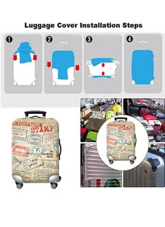 HomarKet Travel Luggage Cover Spandex Suitcase Protector Washable Baggage Covers  - Image 2