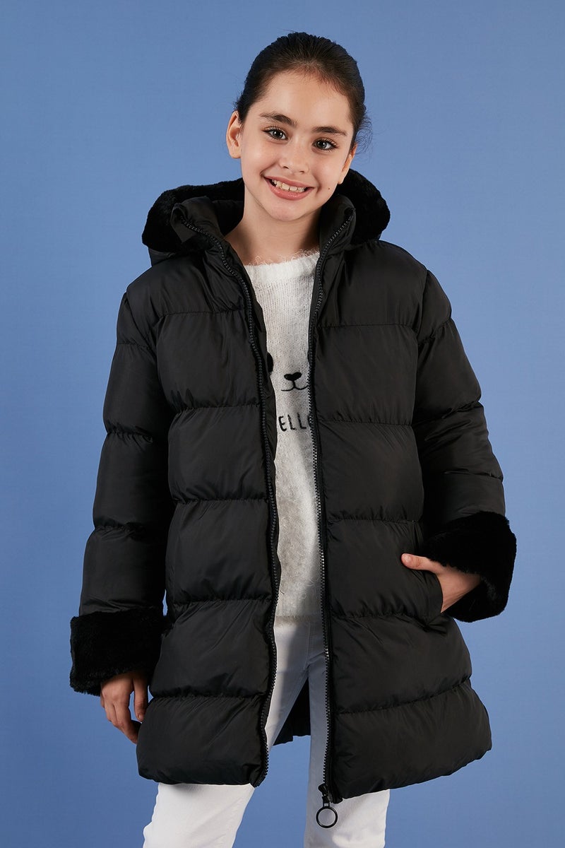 Lela Soft Lined Hooded Puffer Coat Girl's Coat 5761981 - Image 1