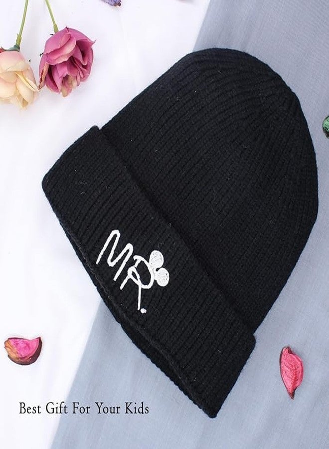 Glan قبعة صوفية دافئة للأطفال والرضع من GLAN (عبوة من 1) (مقاس حر، أسود)  - Image 5