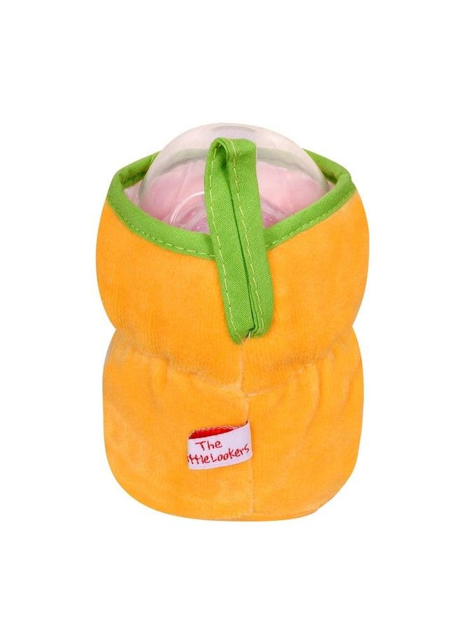 The Little Lookers - Bottle Cover For Philips Avent;Wide Neck Feeders Soft Plush Stretchable Baby Feeding Bottle Cover With Easy To Hold Strap (Yellowwide Neck 125Ml;4Oz) - Image 1