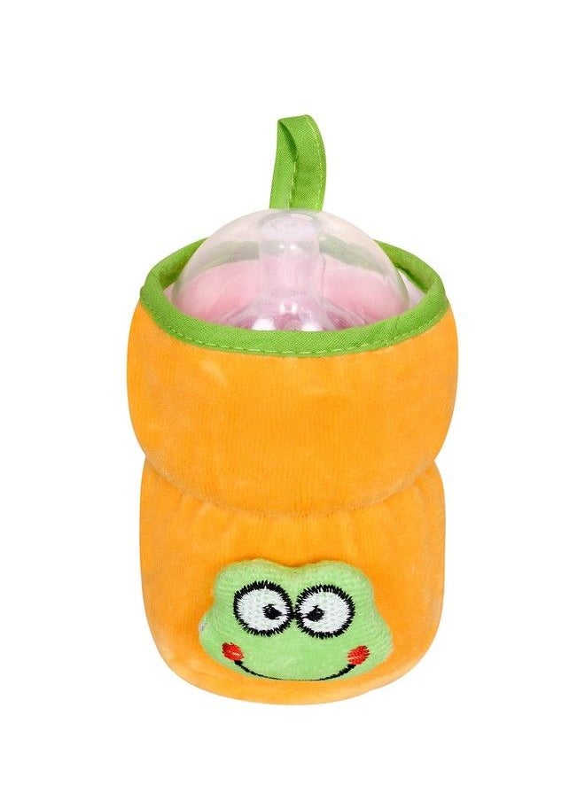 The Little Lookers - Bottle Cover For Philips Avent;Wide Neck Feeders Soft Plush Stretchable Baby Feeding Bottle Cover With Easy To Hold Strap (Yellowwide Neck 125Ml;4Oz) - Image 1