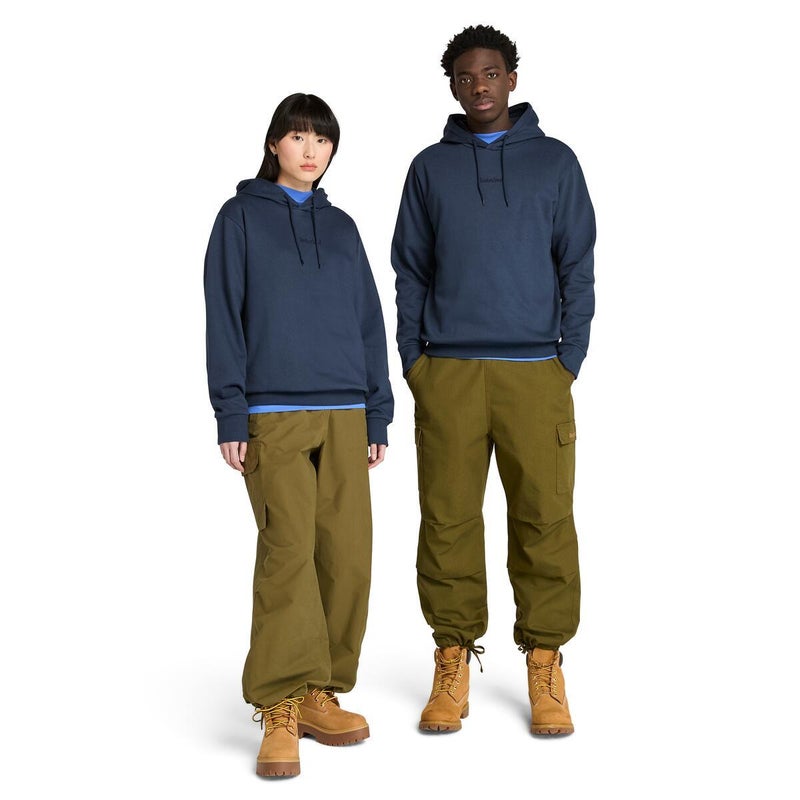 Timberland Emboridered Logo Brushback Hoodie - Image 1