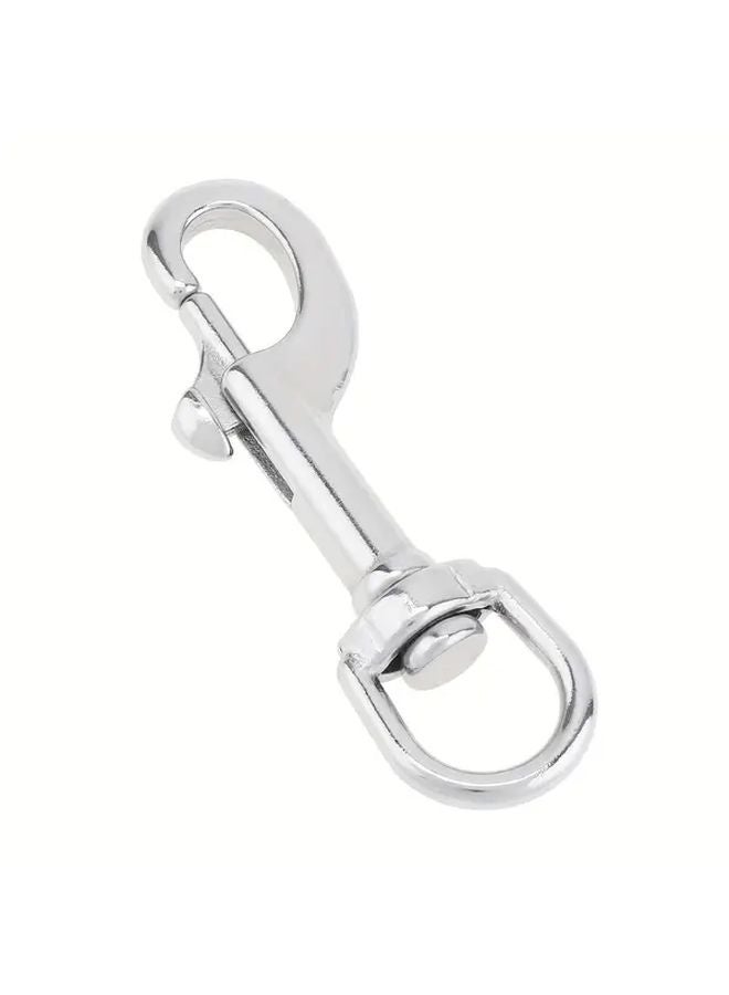 خطاف الزناد الدوار من الفولاذ المقاوم للصدأ 316 عالي الجودة البحري بلون فضي مقاس 3.03 بوصة - Image 1