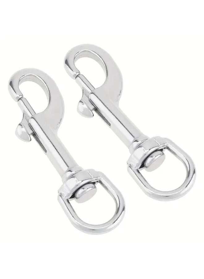 خطاف الزناد الدوار من الفولاذ المقاوم للصدأ 316 عالي الجودة البحري بلون فضي مقاس 3.03 بوصة - Image 5