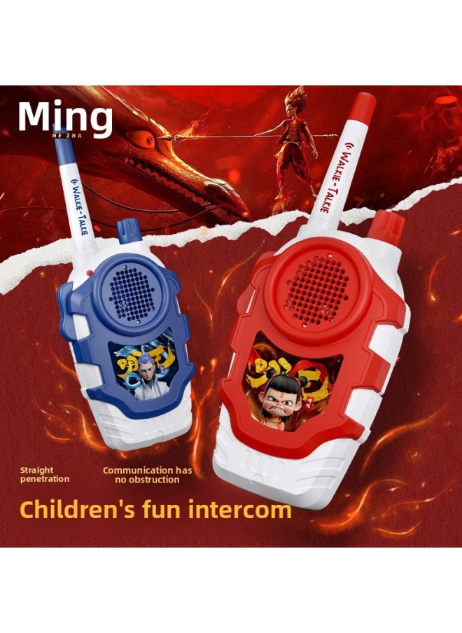 Generic Which Children's Long-distance Outdoor Toy Walkie-talkie Parent-child Interaction 1000 Meters Dialogue Charging-Color:A Pair Of [culomi + Culomi] 1 0.1m Key Calls-Specification:Rechargeable Version [follow/collect] Comes With Lanyard, Lightning Fast Delivery  - Image 4