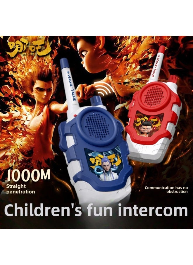 Generic Which Children's Long-distance Outdoor Toy Walkie-talkie Parent-child Interaction 1000 Meters Dialogue Charging-Color:A Pair Of [culomi + Culomi] 1 0.1m Key Calls-Specification:Rechargeable Version [follow/collect] Comes With Lanyard, Lightning Fast Delivery  - Image 1
