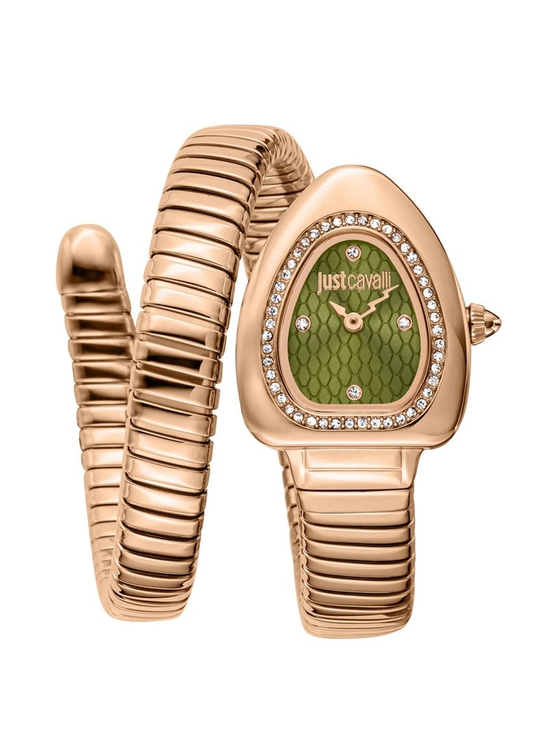 Just Cavalli Women's Wrap Around Straps Analogue Quartz Watch JC1L249M0045 - Image 1