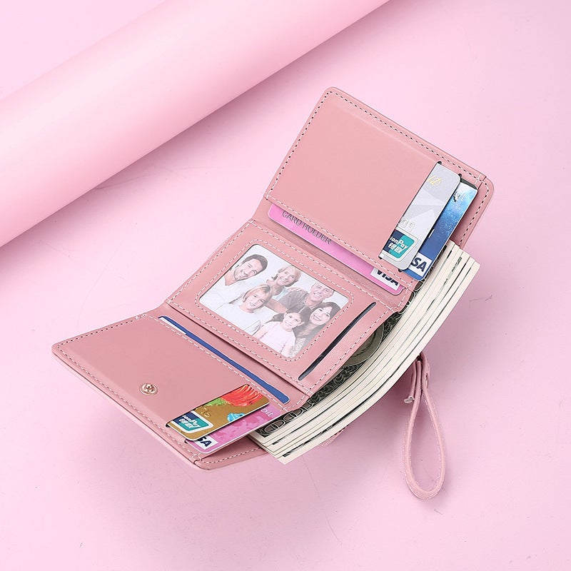 Multifunctional Solid Color PU Leather Wallet, RFID Blocking Design Portable Daily Storage Purse for Cards Cash Coin Business Use - Image 3