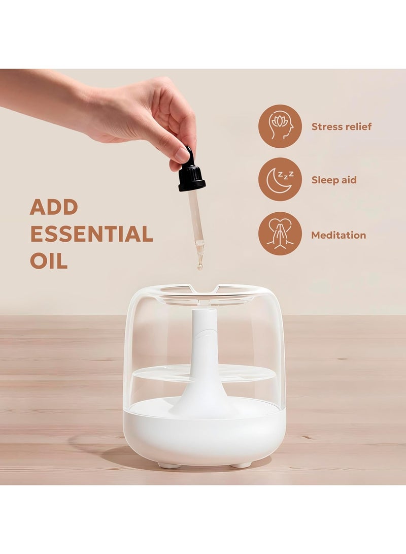 Essential Oil Aroma Diffuser 650ml - Cool Mist Air Humidifier and Essential Oil Diffuser - Diffusers for Home with Night Lights for Sleeping and Relaxing - Quiet Aromatherapy Diffusers  - Image 2