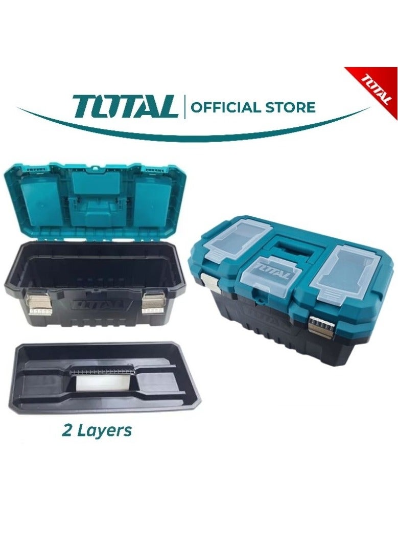 توتال TOTAL صندوق أدوات تخزين بلاستيك 17 بوصة بإبزيم معدني TPBX00172 - Image 2
