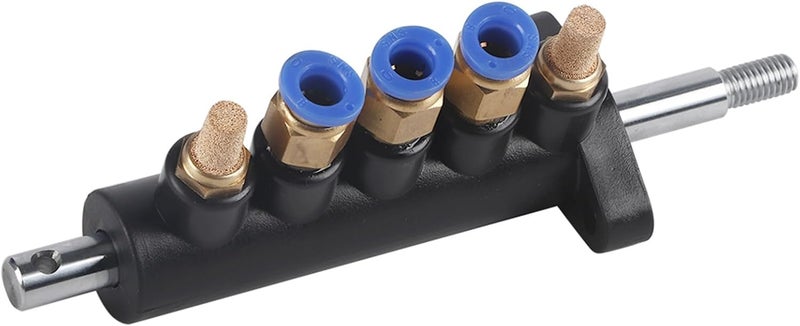 Haofy Air Control Valve Foot Pedal Foot Operated Air Valve Pneumatic Foot Pedal Valve for Tire Changer Machine with 2 Mufflers Steel Material 8mm Pipe Diameter (1) - Image 2