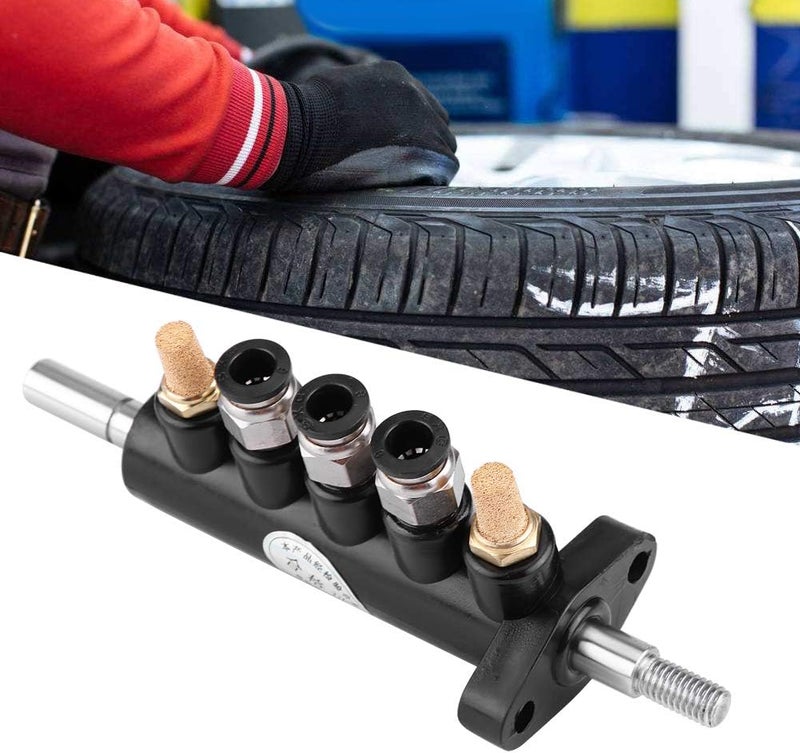 Haofy Air Control Valve Foot Pedal Foot Operated Air Valve Pneumatic Foot Pedal Valve for Tire Changer Machine with 2 Mufflers Steel Material 8mm Pipe Diameter (1) - Image 4