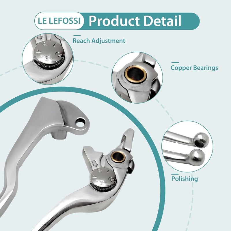 LE LEFOSSI Premium Aluminum Motorcycle Brake & Clutch Lever for Suzuki GSXR Series - Image 4