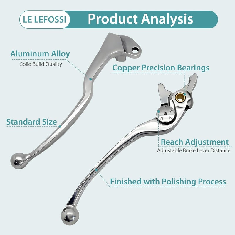 LE LEFOSSI Premium Aluminum Motorcycle Brake & Clutch Lever for Suzuki GSXR Series - Image 3