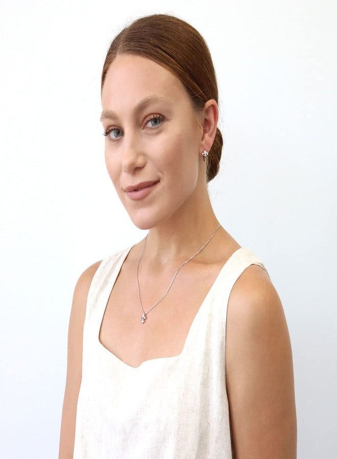 بيركيل أقراط حلزونية صغيرة من الفضة الإسترليني بتصميم زهرة الزنبق من بيريكل للنساء، مرصعة بالزركونيا المكعبة CZ 0.5 بوصة - Image 5