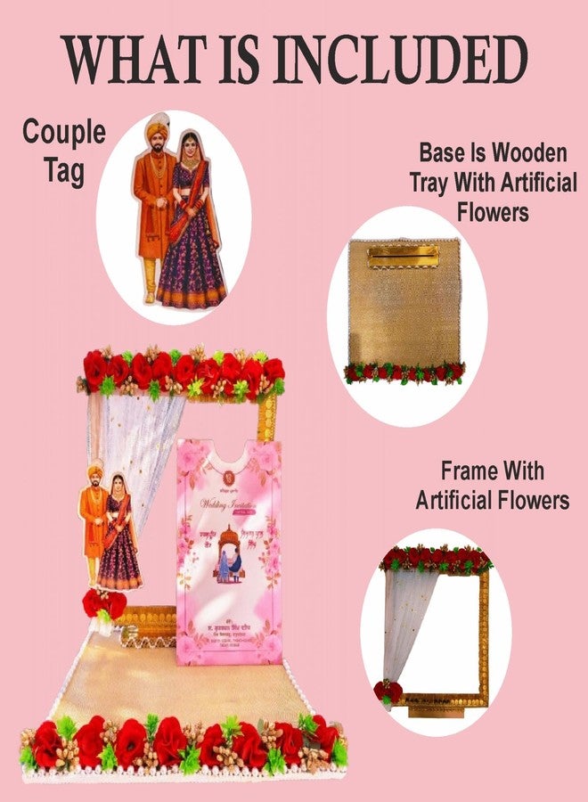 Unique Palette First Wedding Invitation Card for God | Shadi Ka Pehla Nimantran Card | Decorative Wedding First Invitation for Temple & Puja Ceremony - Image 3