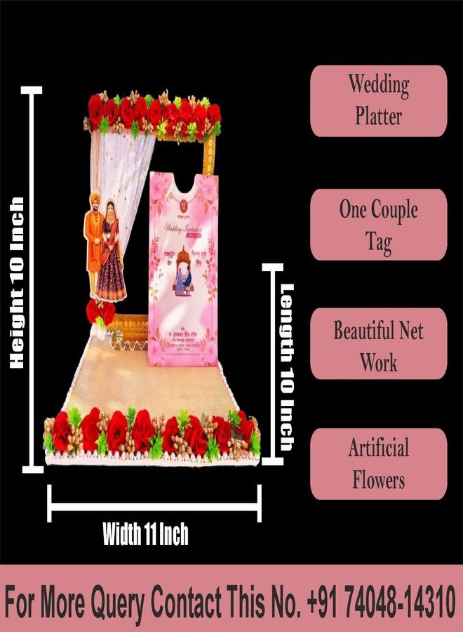 Unique Palette First Wedding Invitation Card for God | Shadi Ka Pehla Nimantran Card | Decorative Wedding First Invitation for Temple & Puja Ceremony - Image 2