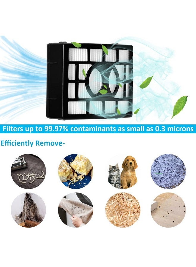 Laukowind Vacuum Replacement Filter for Shark Navigator Zero-M Lift-Away Speed Upright Vacuum ZU560, ZU560C, ZU561, ZU562 Including 2 Foams, 2 Felt Filters, 2 HEPA - Image 2