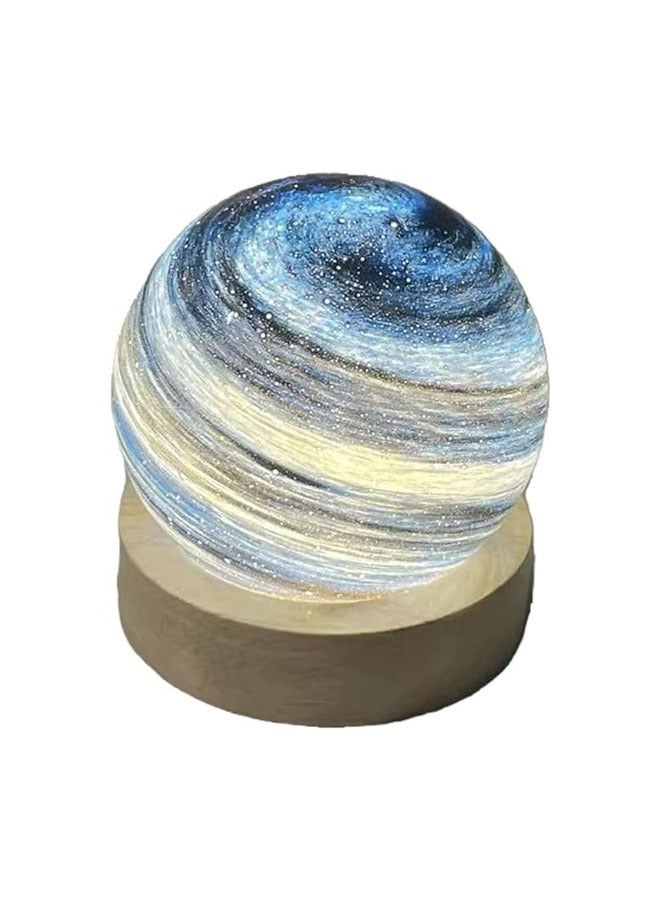 general Table lamp, bedside lamp, bedroom table lamp, creative planet lamp, night light, starry sky light, romantic atmosphere lamp, USB charging adjustable lamp, bedside bedside counter lamp - Image 1