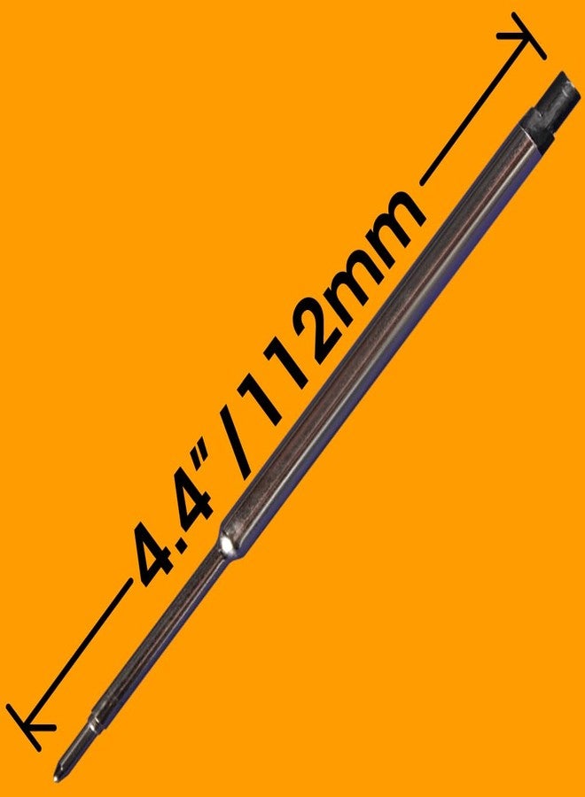 Jaymo Replacement for Waterman 834254 - Measures 4.4 in / 112 mm Long - Ballpoint Pen Refill - 2 Black - Image 3