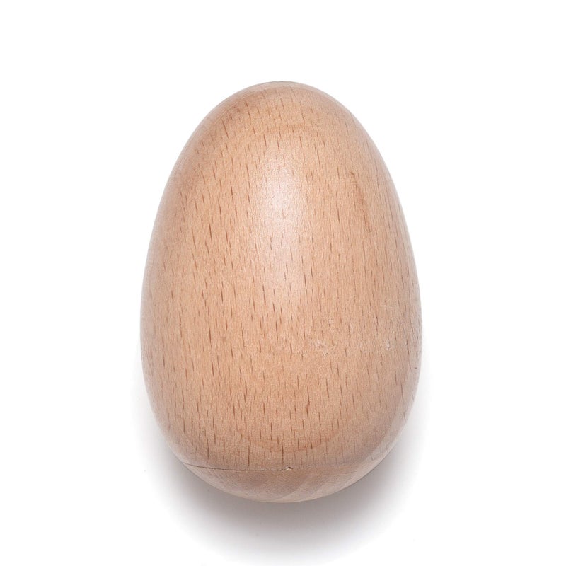MGTECH 6 PCS Wood Egg Shakers Set, Musical Percussion Instruments, Natural Finish - Image 3