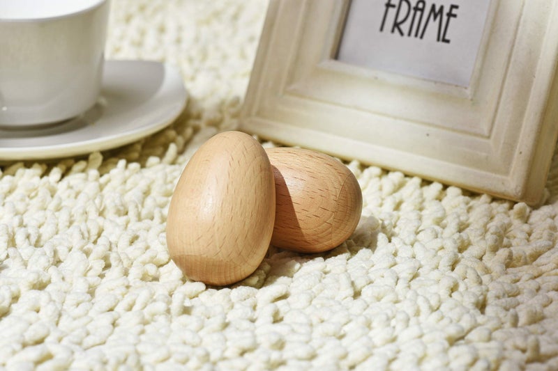 MGTECH 6 PCS Wood Egg Shakers Set, Musical Percussion Instruments, Natural Finish - Image 5