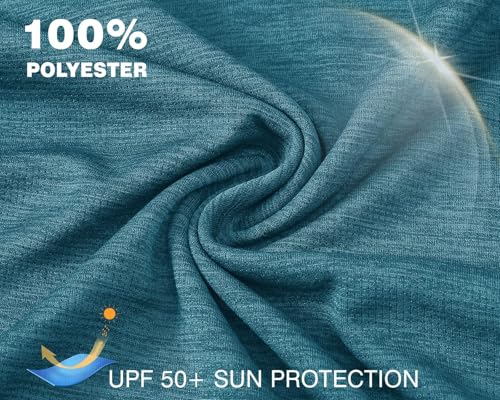 TBMPOY Womens UPF 50+ Sun Protection Hoodie Shirt Long Sleeve Fishing Hiking Outdoor UV Shirt Lightweight Blue M - Image 4
