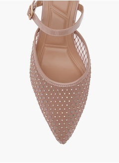 Celeste Women's Embellished Pointed Toe Shoes with Kitten Heels Ramadan Collection  - Image 4
