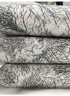 Sponge Sofa Sofa Bed Cover with Vein Pattern, Shiny and Non-Slip Black and White