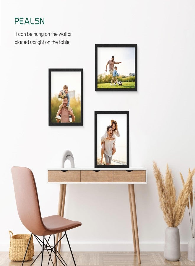PEALSN 8x10 Picture Frame Set of 15, Wall Gallery Photo Frames for Wall Mounting or Tabletop Display, Black - Image 2