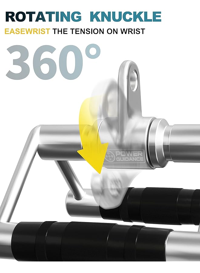 POWER GUIDANCE Triceps Pull Down Attachment Cable Machine Accessories for Home Gym LAT Pull Down Attachment Weight Fitness - Image 4