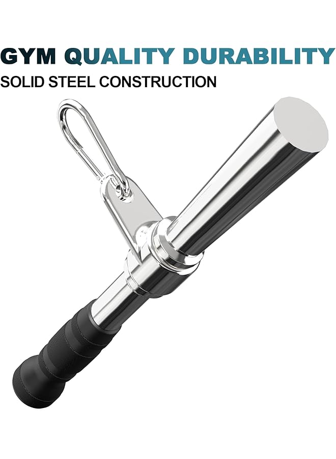 POWER GUIDANCE Triceps Pull Down Attachment Cable Machine Accessories for Home Gym LAT Pull Down Attachment Weight Fitness - Image 2