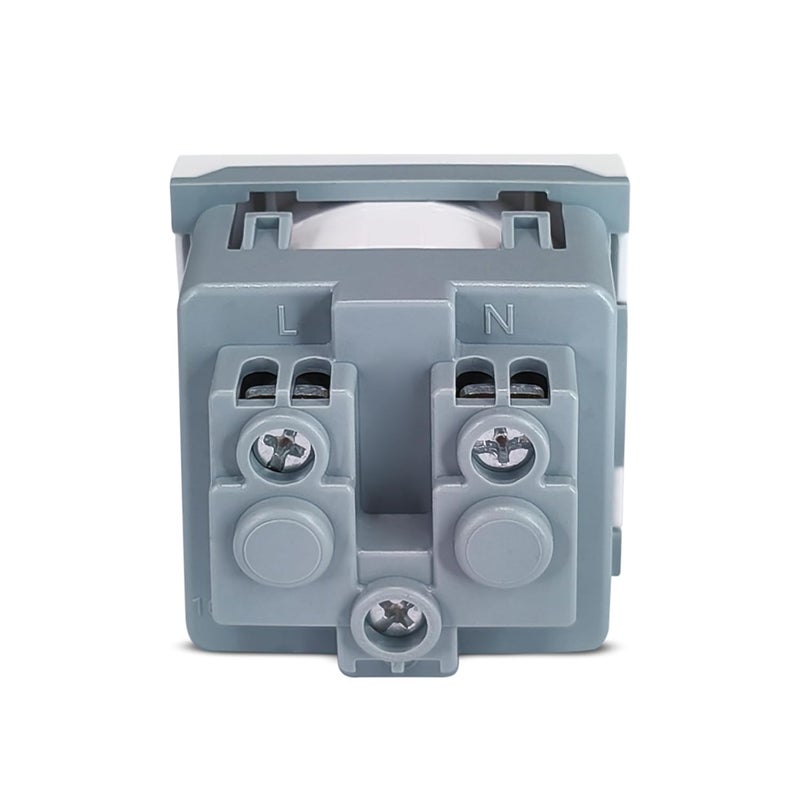 MX 3-Pin German Schuko Socket with Shutter – 2 Module 13A 250V – Compatible with European & UK Brands – 45x45mm Modular Socket Plate - Image 3