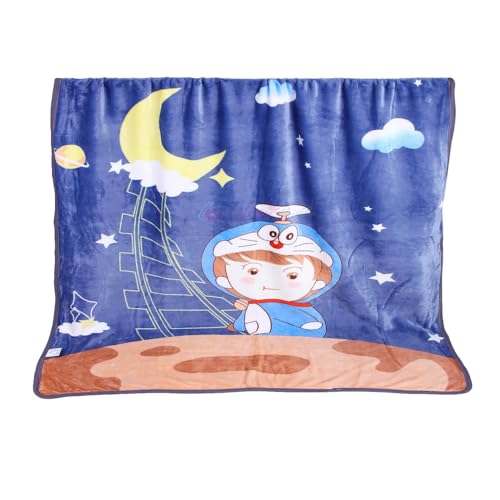 Butterthief Light Weight Cartoon Printed Blanket 100 x140 cm, 0-5 Years Soft Flannel for All Seasons Reversible Baby Blanket for Kids Toddlers New Born Boys & Girls (Design 8) - Image 2