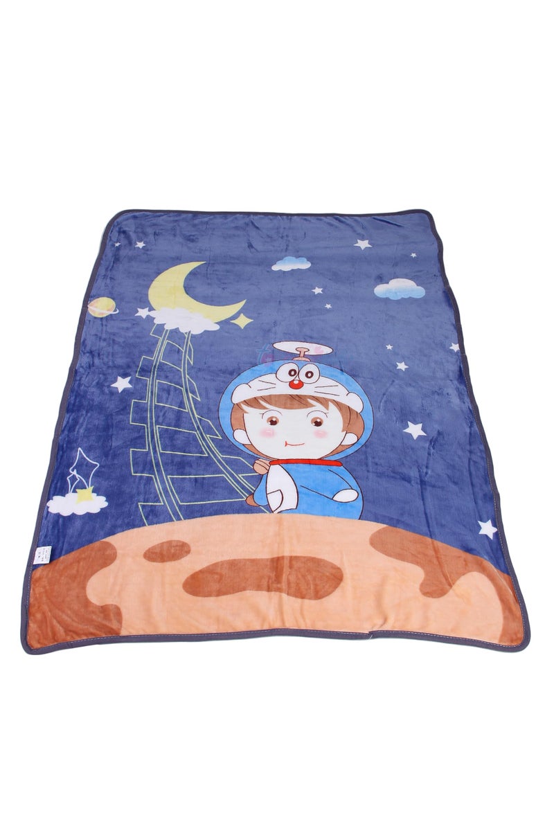 Butterthief Light Weight Cartoon Printed Blanket 100 x140 cm, 0-5 Years Soft Flannel for All Seasons Reversible Baby Blanket for Kids Toddlers New Born Boys & Girls (Design 8) - Image 5