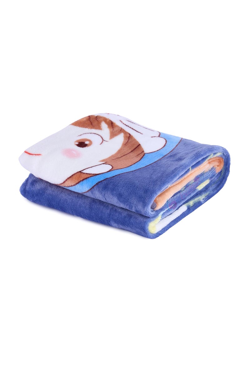 Butterthief Light Weight Cartoon Printed Blanket 100 x140 cm, 0-5 Years Soft Flannel for All Seasons Reversible Baby Blanket for Kids Toddlers New Born Boys & Girls (Design 8) - Image 3