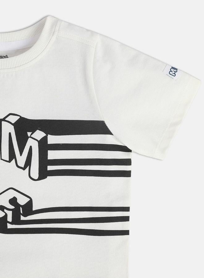 MINIKLUB Boys Printed Cotton T-Shirt with Round Neck - Image 4