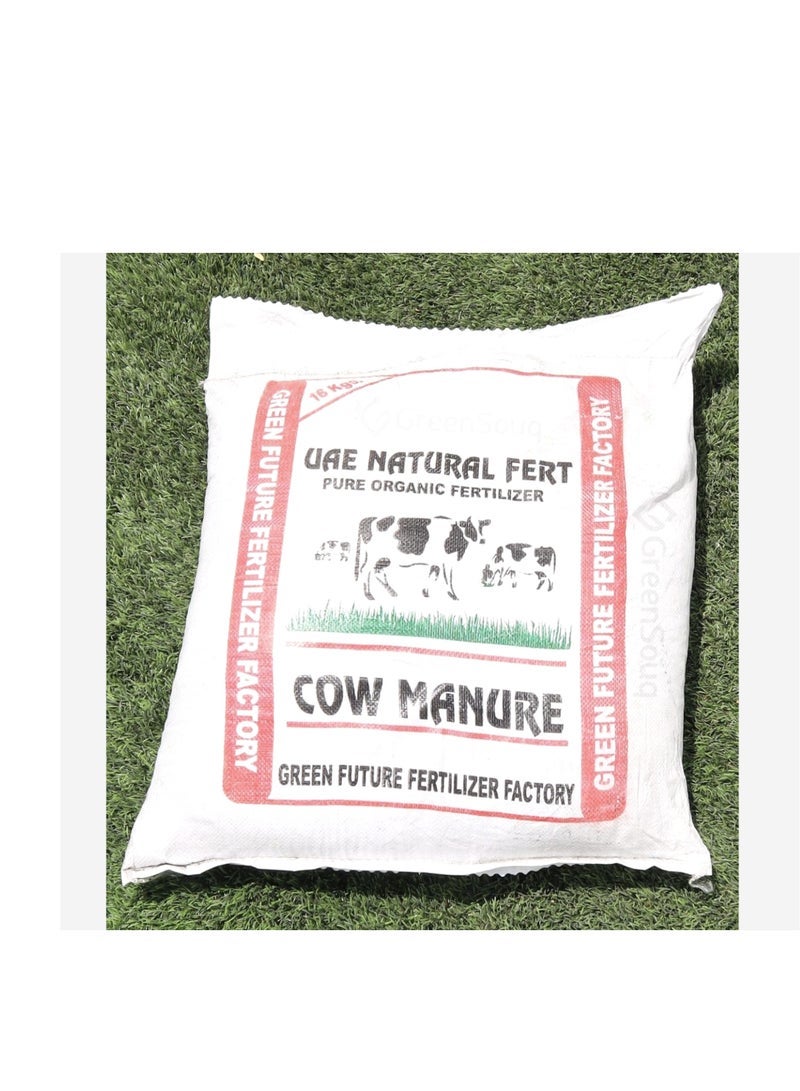 Green Future UAE Natural Organic Cow Manure Fertilizer is a High Quality Natural Fertilizer Designed to Enrich Soil and Promote Healthy Plant Growth Packed in a Convenient 16 kg Bag Organic Fertilizer Provides a Sustainable and Eco Friendly Solution for Gardeners and Farmers Looking to Enhance their Soilâ€™s Fertility. - Image 3