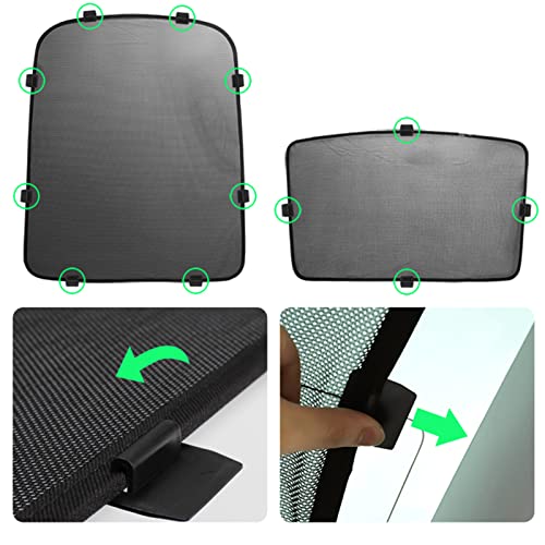 Jaronx Compatible with Tesla Sunshade Clips Sunroof Sunshade Roof Shade Insert Clips for Tesla Model 3/Y/S/X-12PCS - Image 3