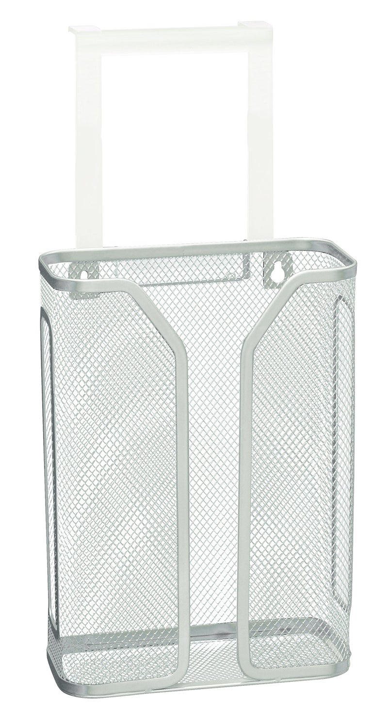 Deco Brothers Over The Cabinet Door Grocery Bag Holder, Silver - Image 5