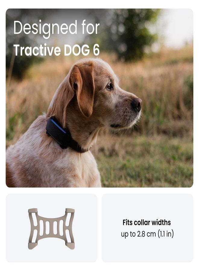 Tractive Rubber Clip Mount x2 for Tractive Dog 6 GPS Tracker (Brown) - Image 2